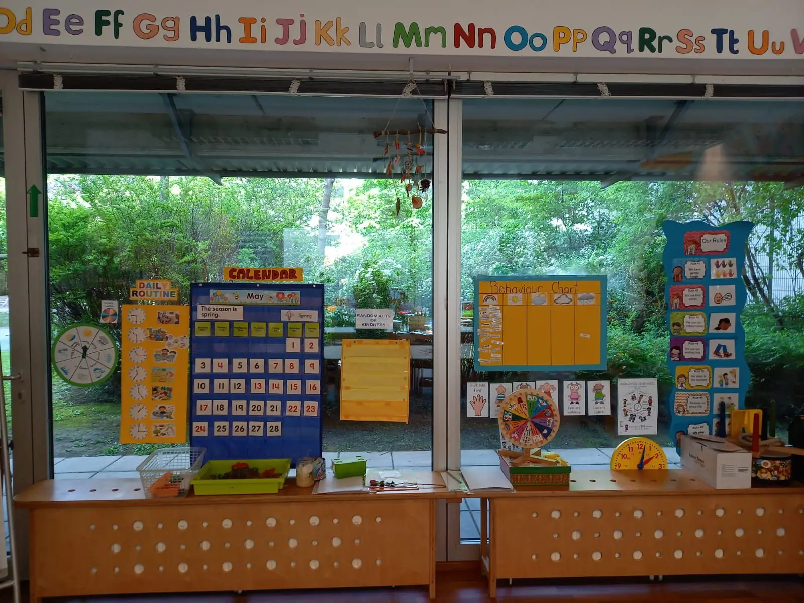 Alphabet Window Classroom at Vienna English Preschool