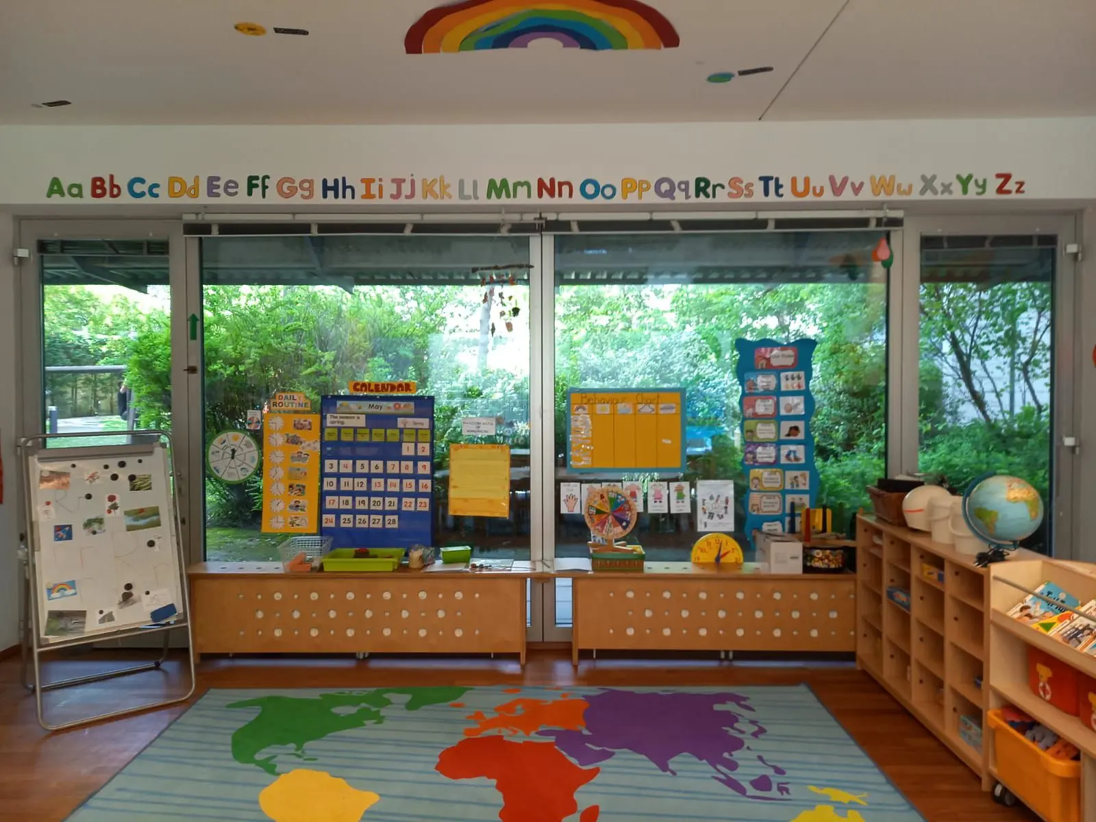 Alphabet Circle Rug Classroom at Vienna English Preschool