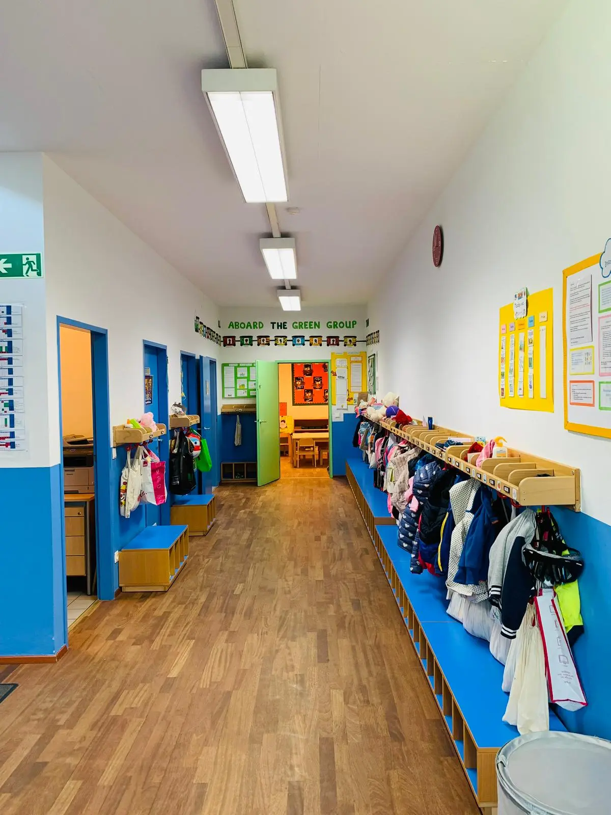 Cloakroom Hallway at Vienna English Preschool