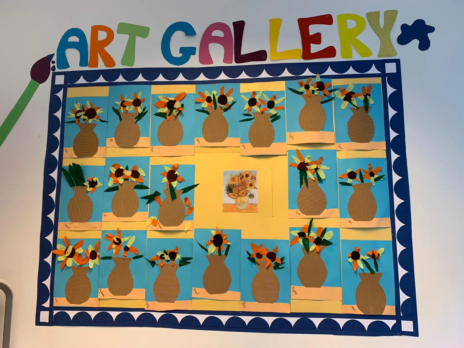 Yellow Group Art Gallery at Vienna English Preschool