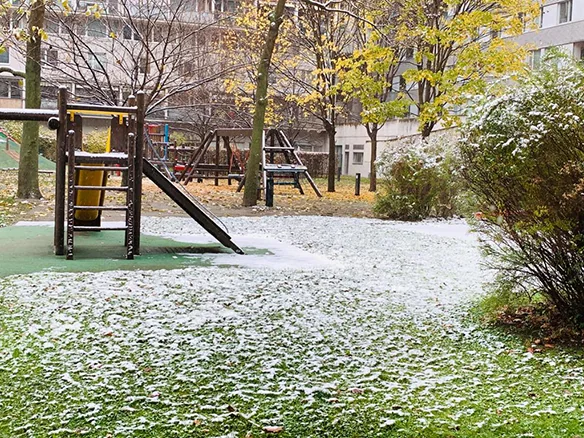 Garden Winter Playground at Vienna English Preschool