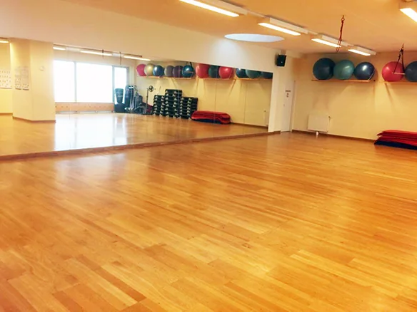 Gym Mirror Room Wide at Vienna English Preschool