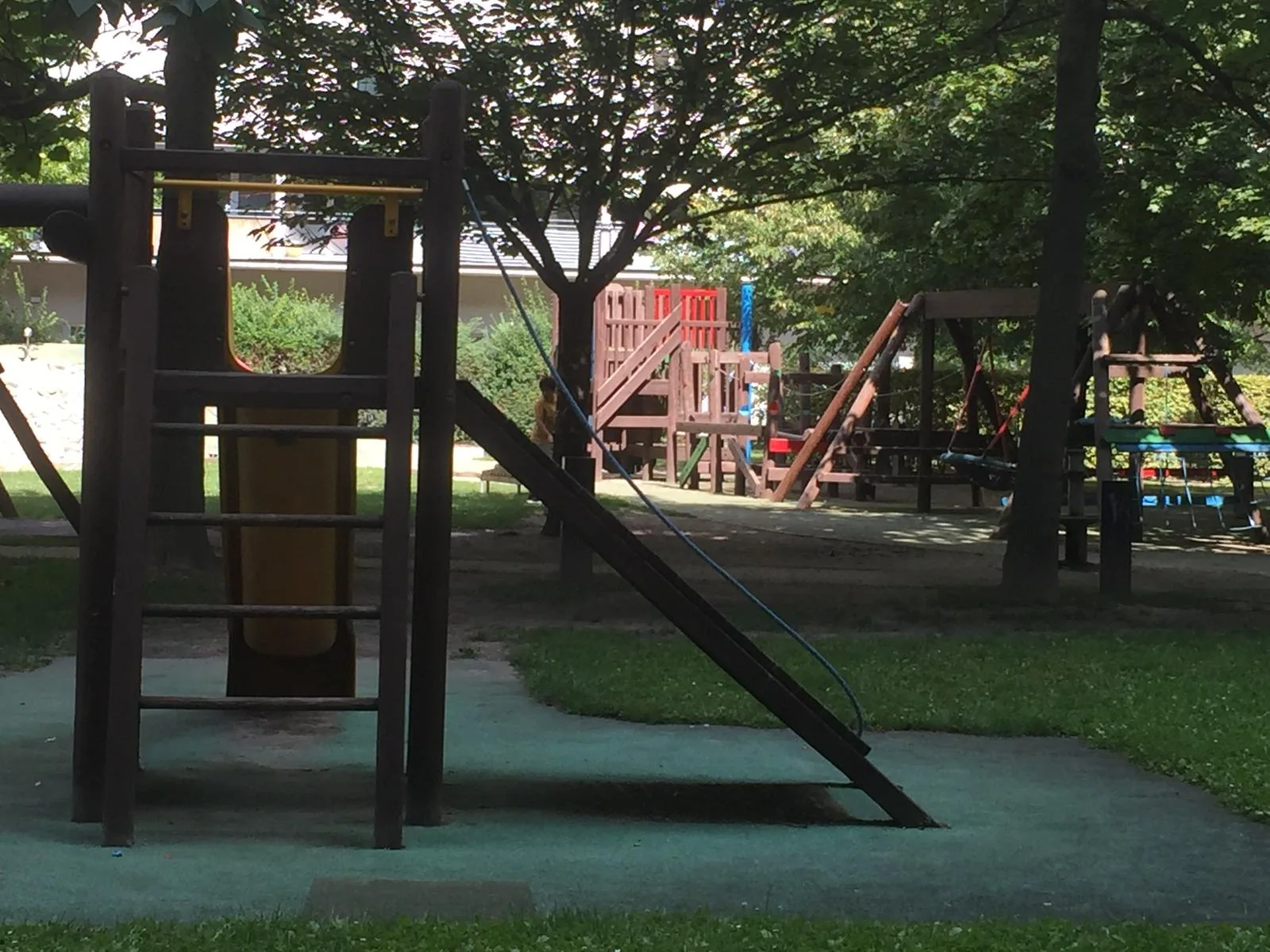Playground Climbing Frame Close at Vienna English Preschool